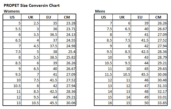 women's size men's conversion shoes